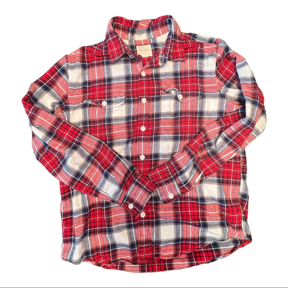 American Eagle - Men’s Flannel Button Up Shirt - Large